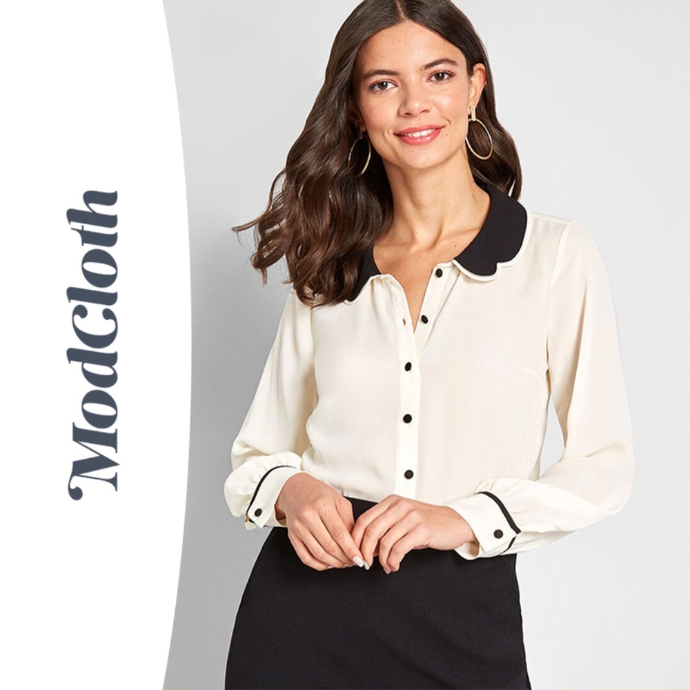 NWT Your True Collars Long Sleeve Blouse, XXS